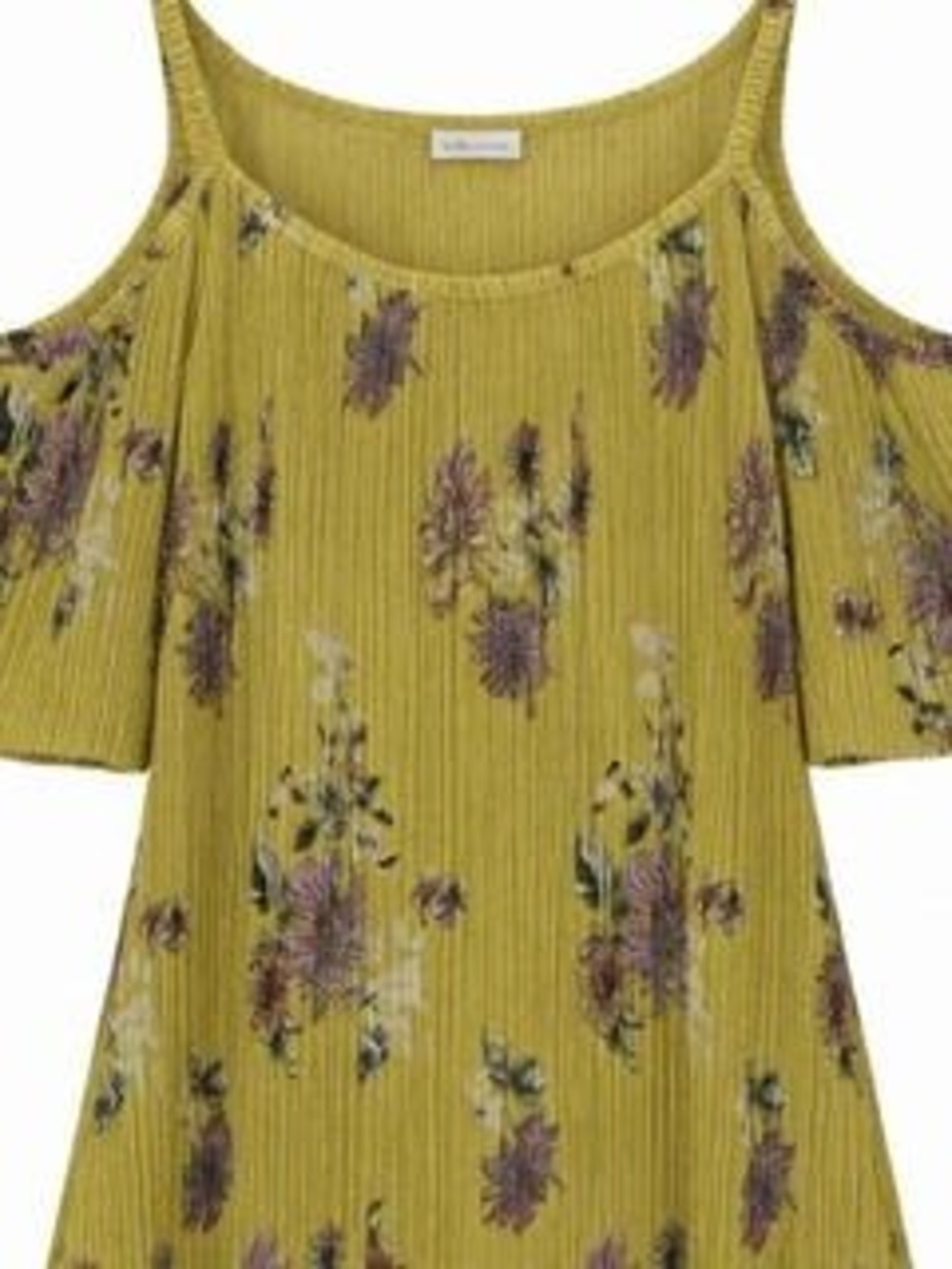 H.I.P. Women's Floral Cold Shoulder Top XL